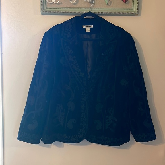 Plus size embroider blazer - Picture 1 of 7